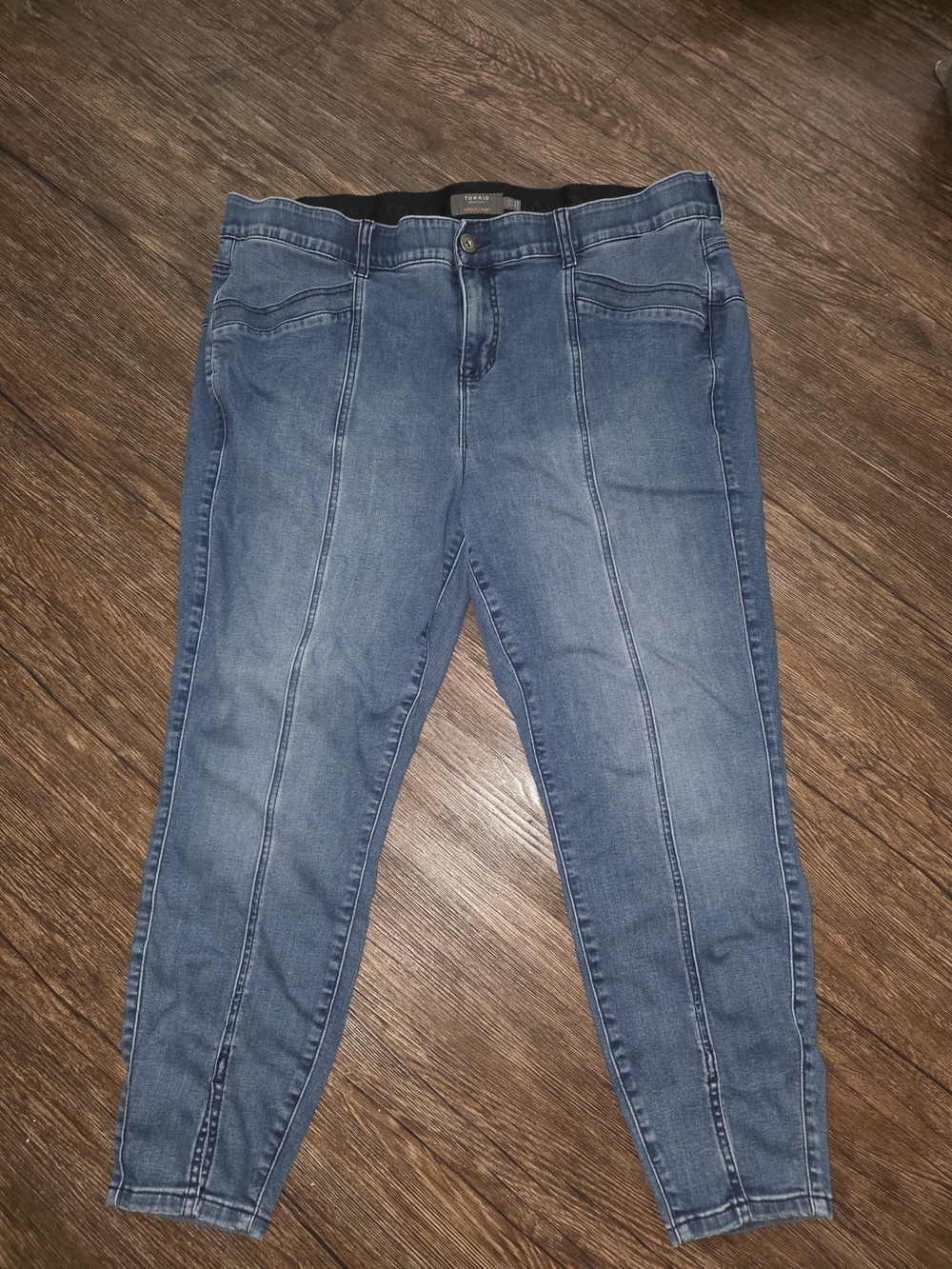torrid Light Blue Front-Seam Stretch Jeggings